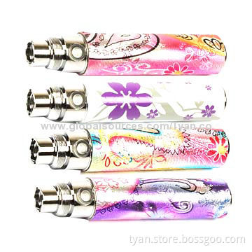 eGo-Q Batteries with Beautiful Label Pattern TYANe Cigarette Battery, 510 Thread, 600-1,200-puff